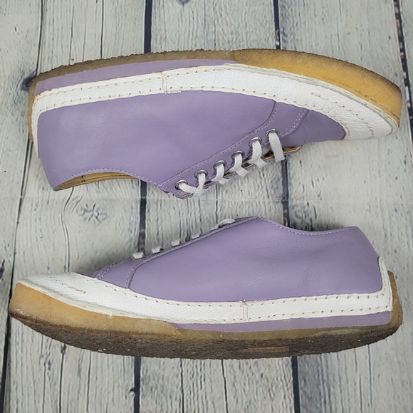 CLARKS ORIGINALS | leather lace-up crepe sole sneakers - Picture 3 of 12